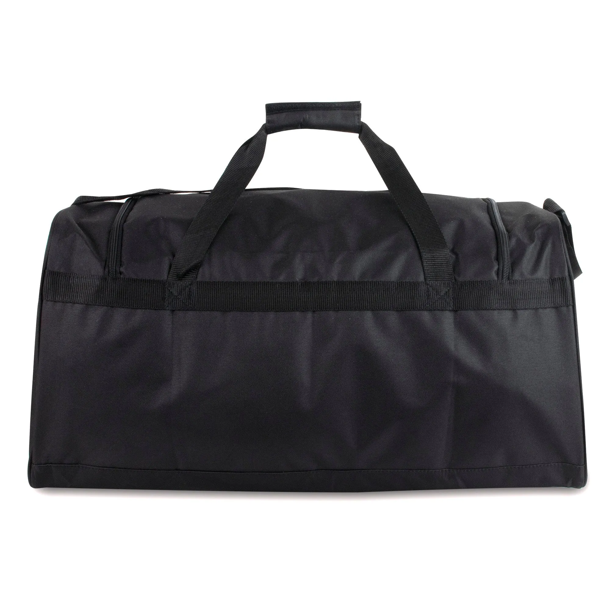 61cm Duffel Bag Jumbo 54L Capacity - Black With Front Zippered Pocket