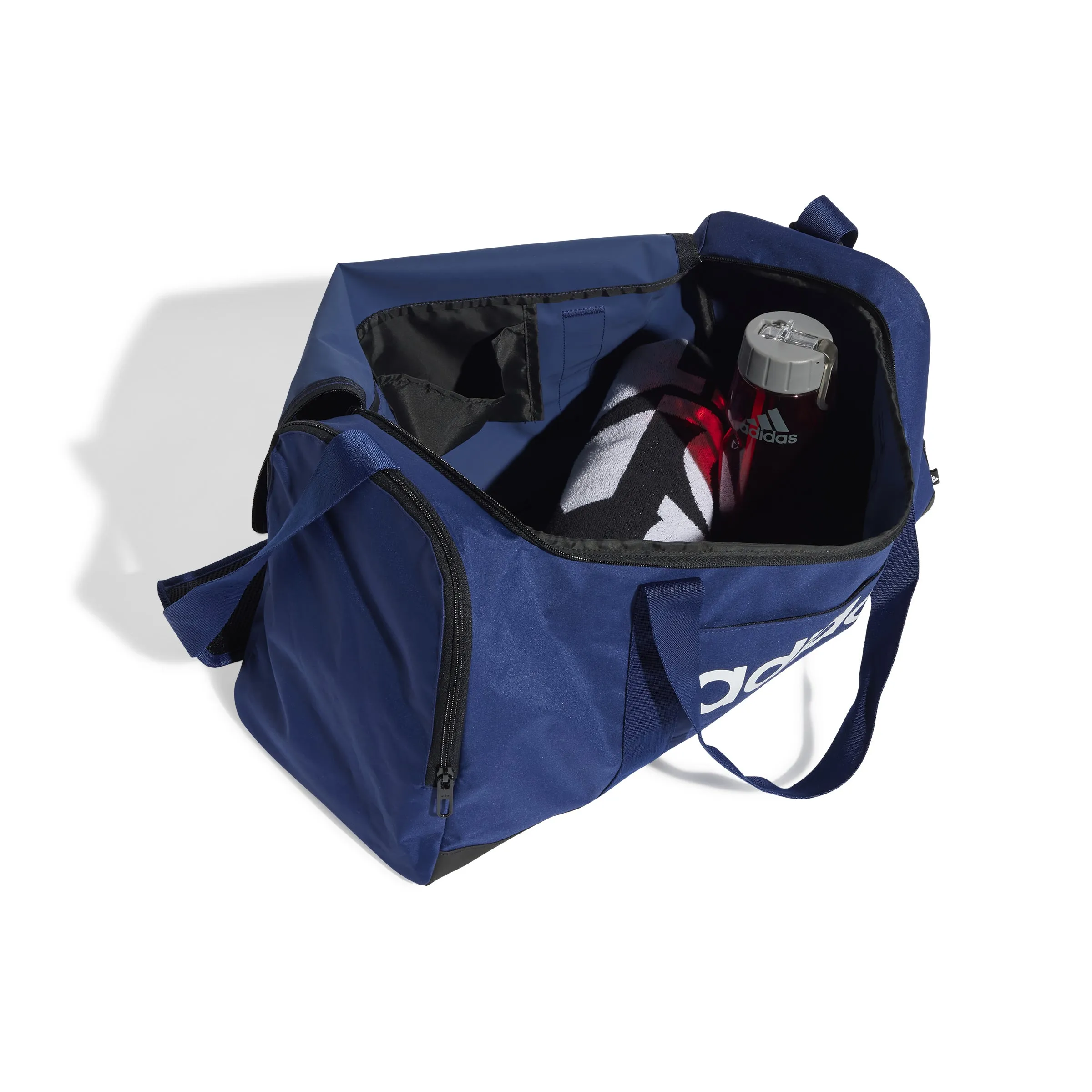 Adidas Linear Medium Duffel Bag - Dark Blue/White