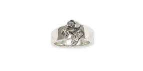 Airedale Terrier Ring Jewelry Sterling Silver Handmade Dog Ring AR12-R