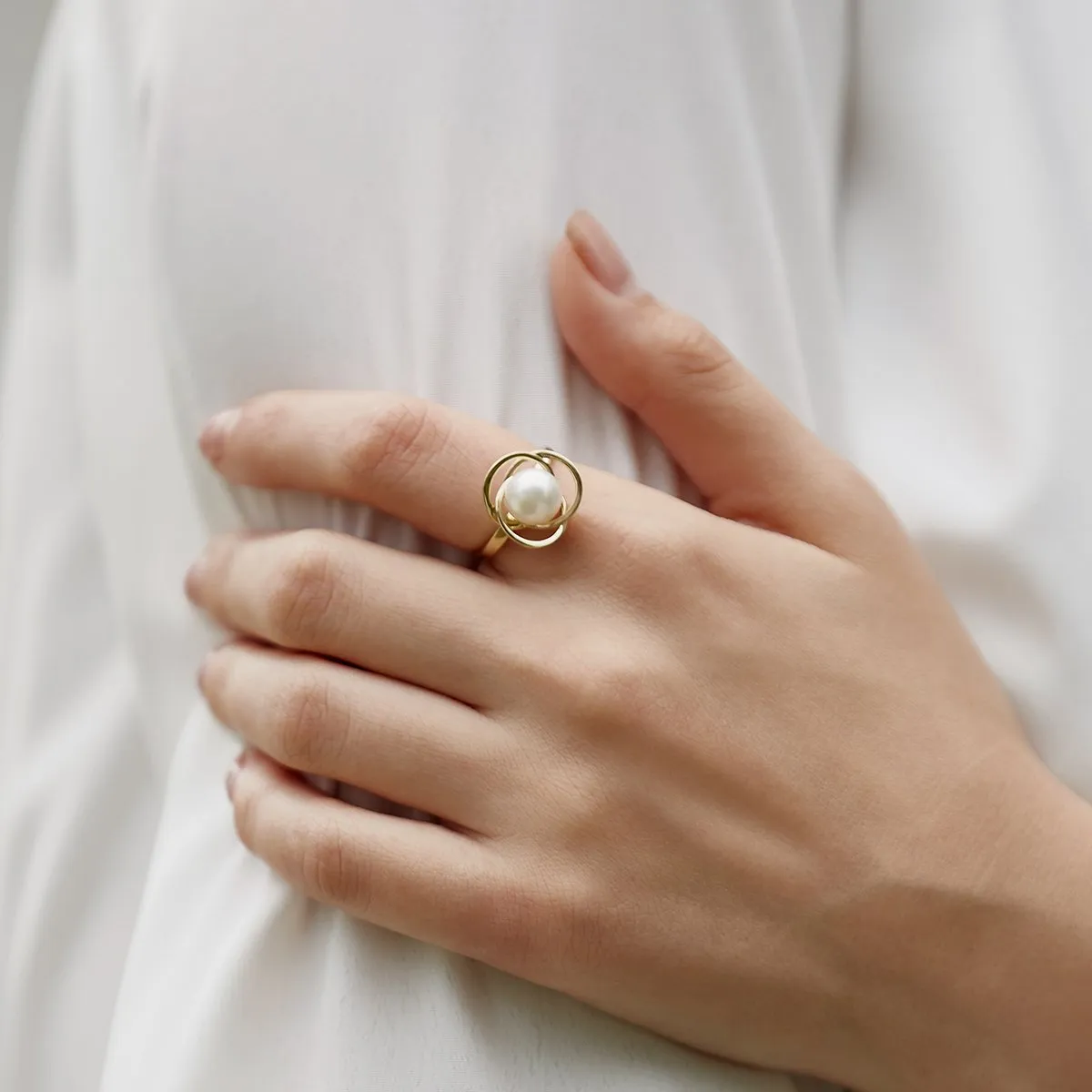 Akoya Pearl Khilana Ring