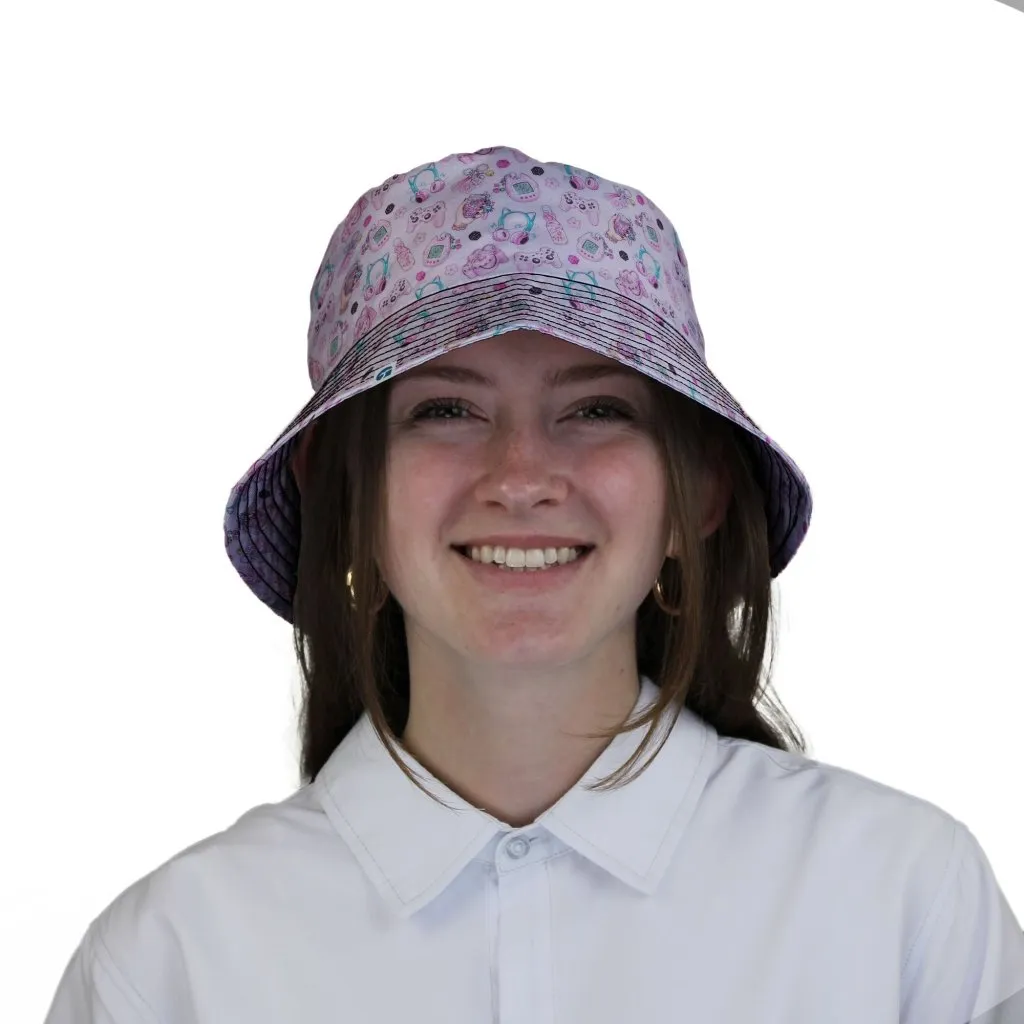 Anime Gamer Items Pink Bucket Hat