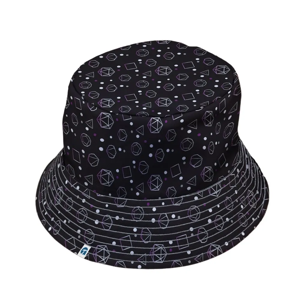 Asexual Pride Flag DND Dice Bucket Hat