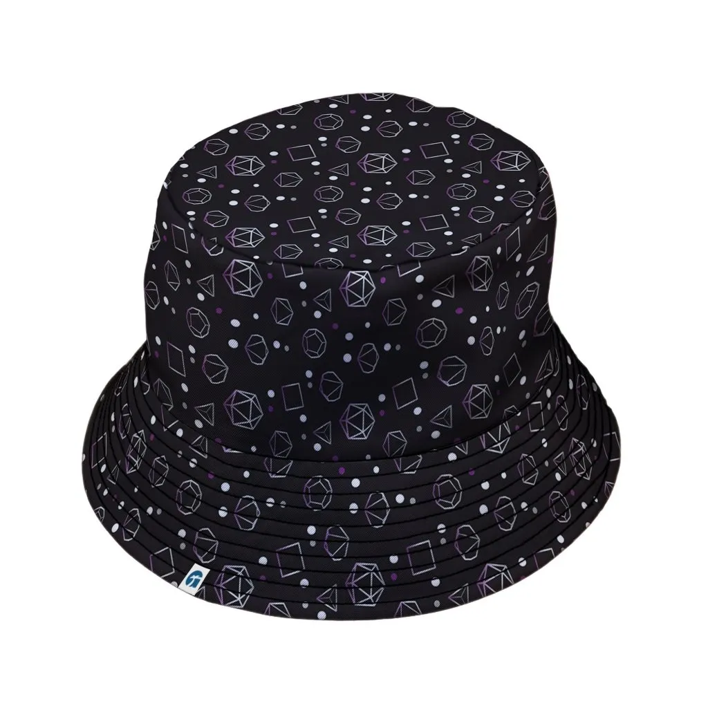 Asexual Pride Flag DND Dice Bucket Hat