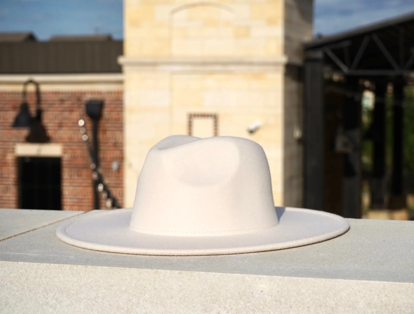 Atlanta Wide Brim Fedora - Ivory