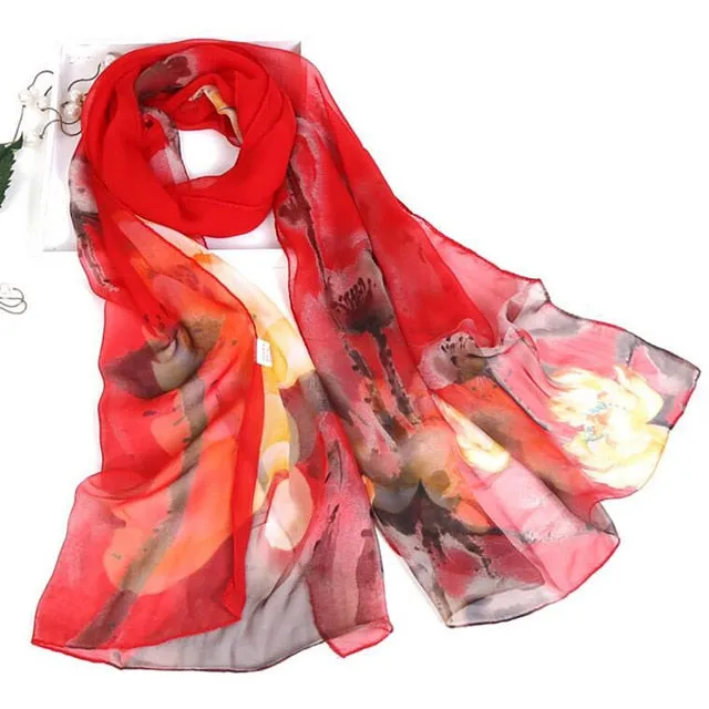 Autumn Femme Silk Scarves