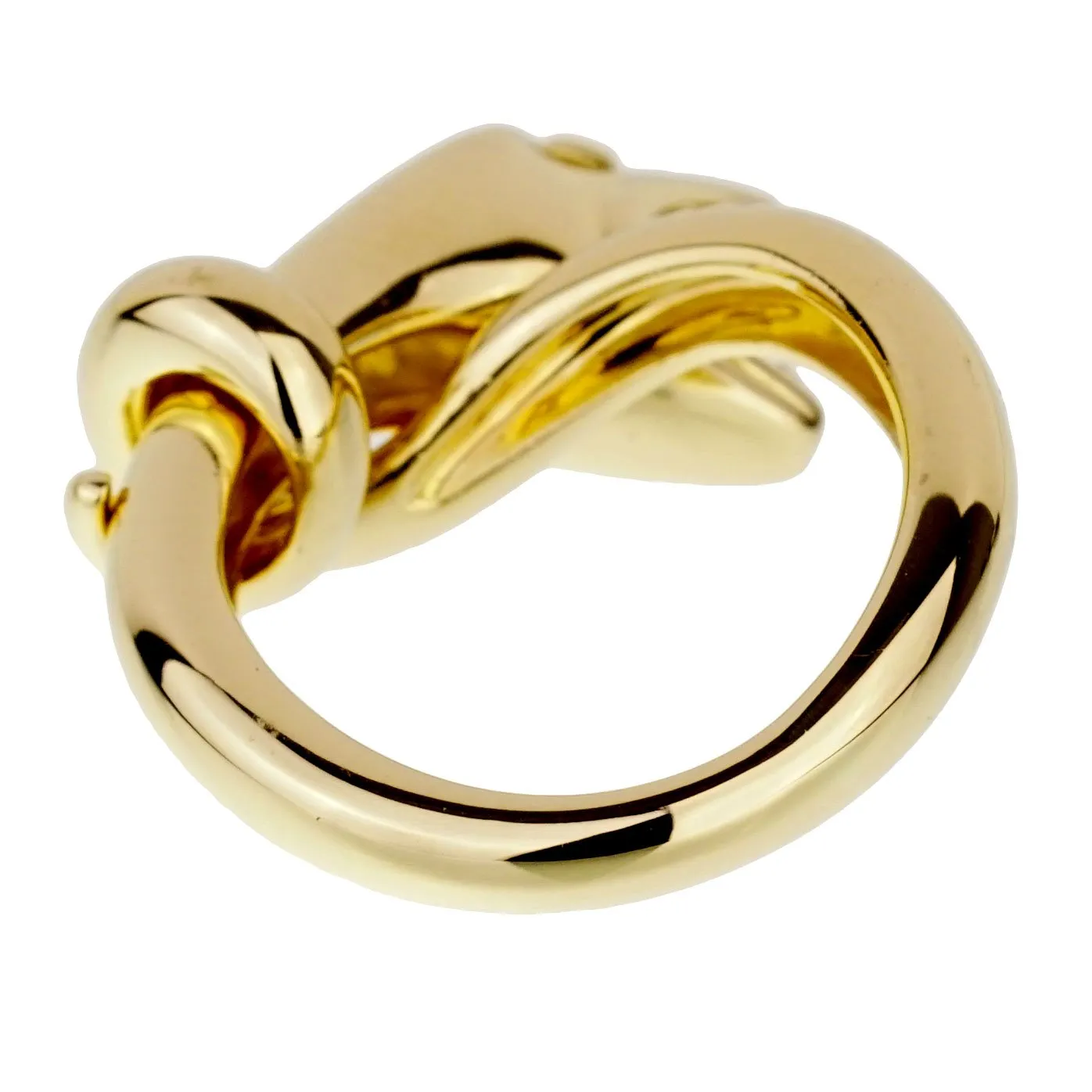 Boucheron Snake Kaa Yellow Gold Ring Sz 5