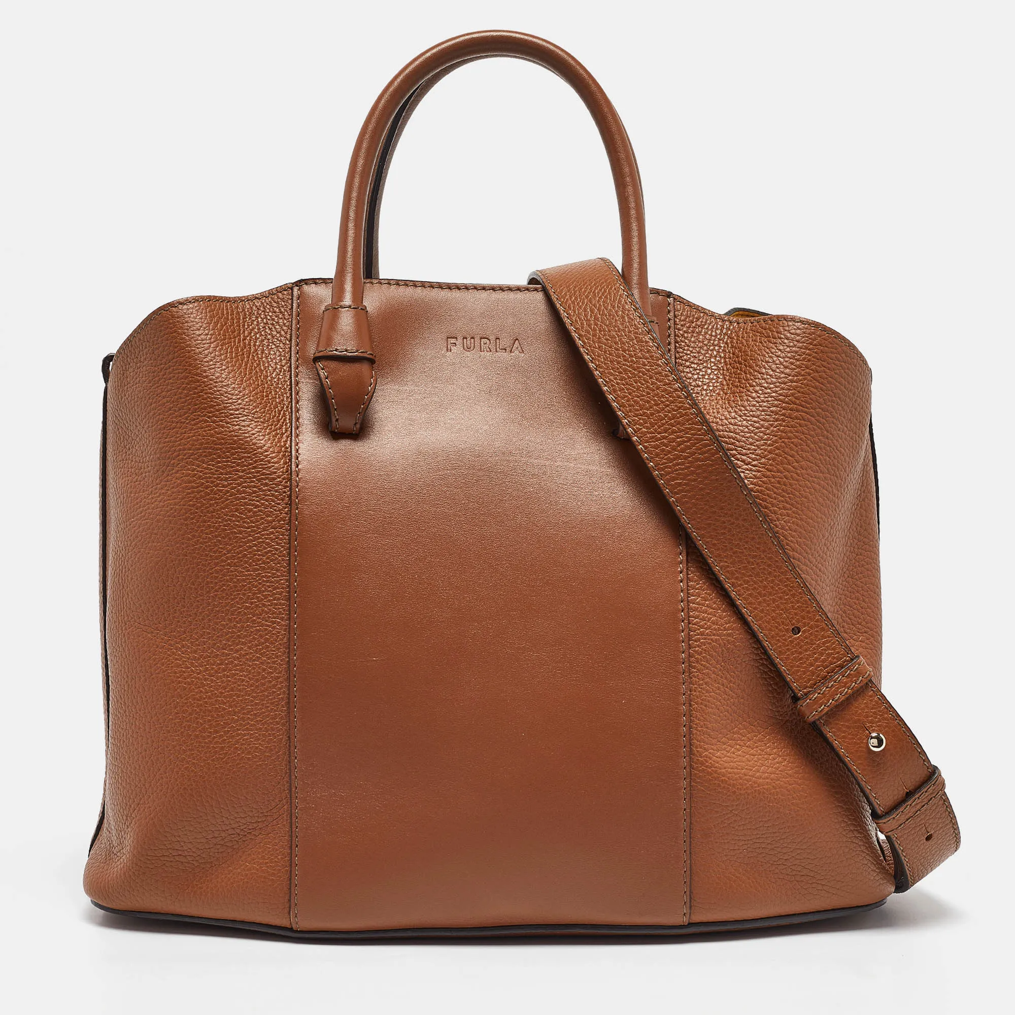 Brown Leather Miastella Tote