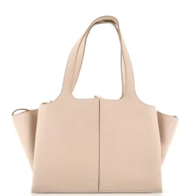 CELINE Tri-Fold Shoulder Bag Grained Calfskin Small