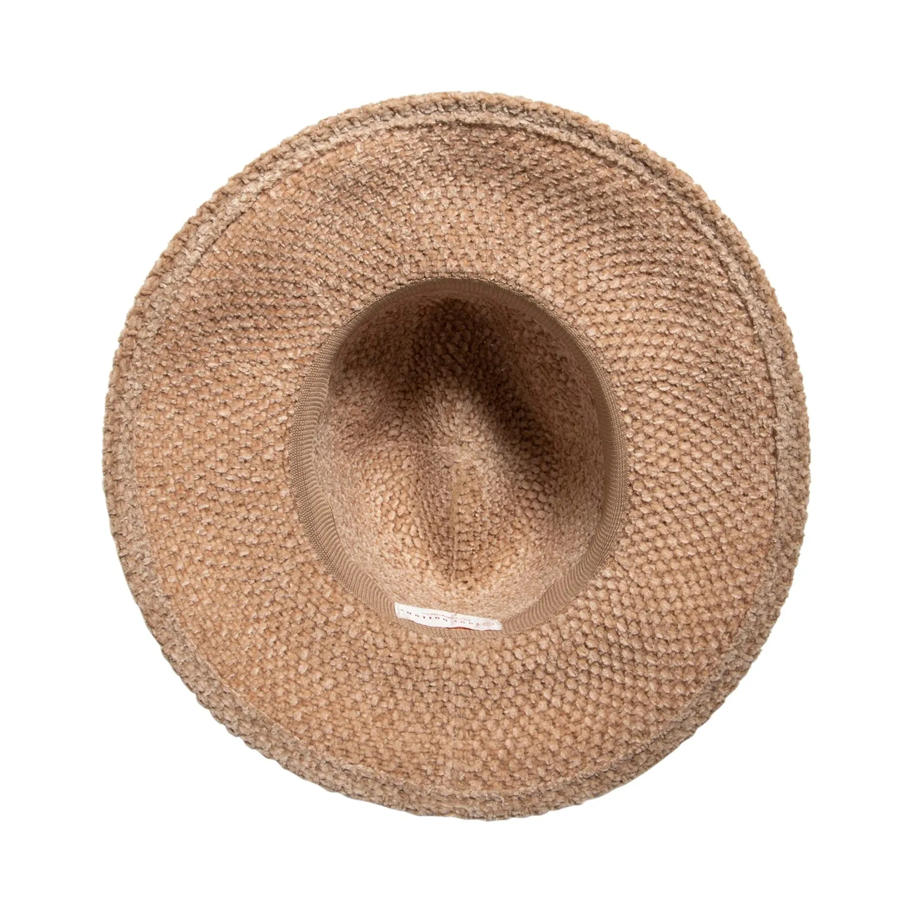 Chenille Knit Fedora in Camel