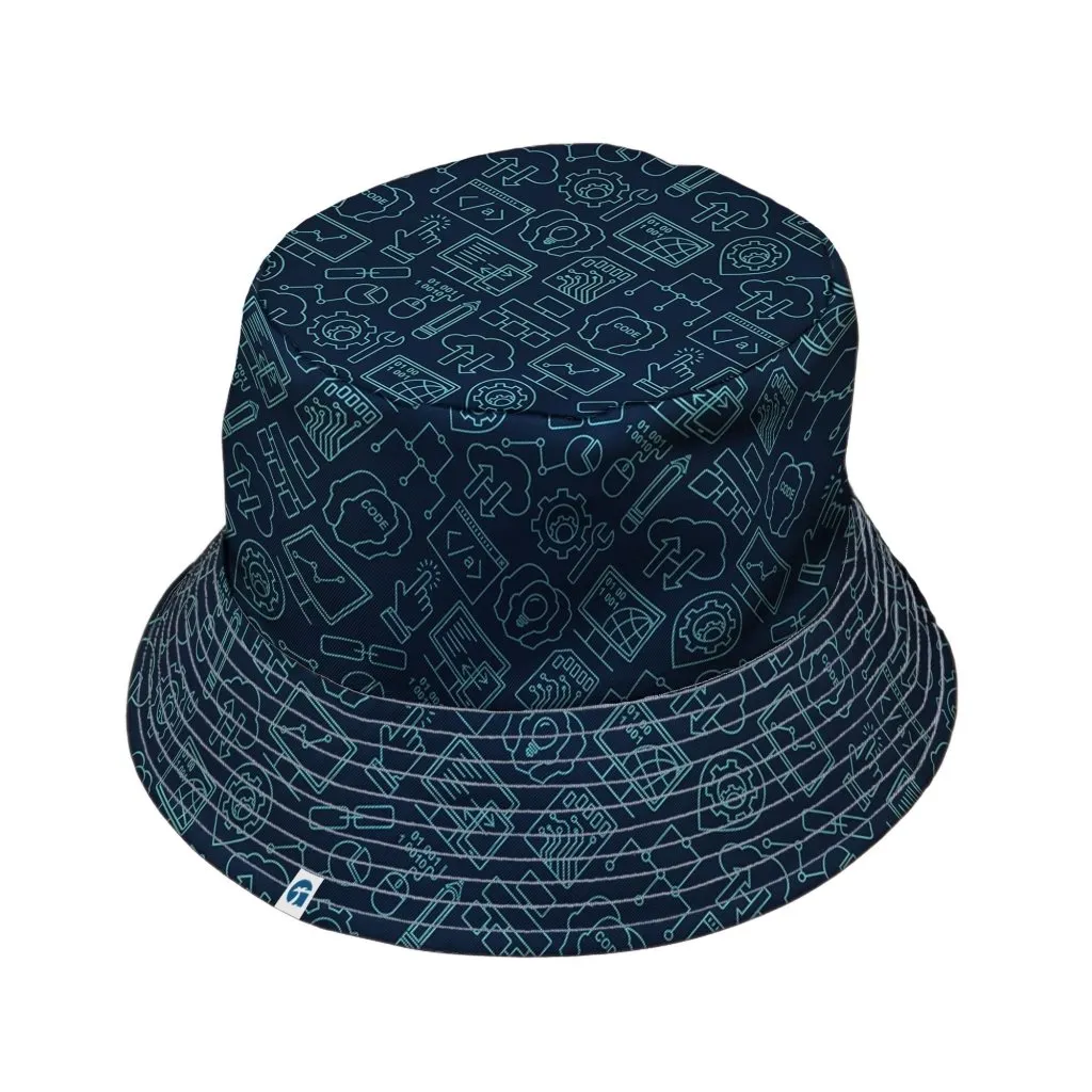 Computer Internet Technology Bucket Hat