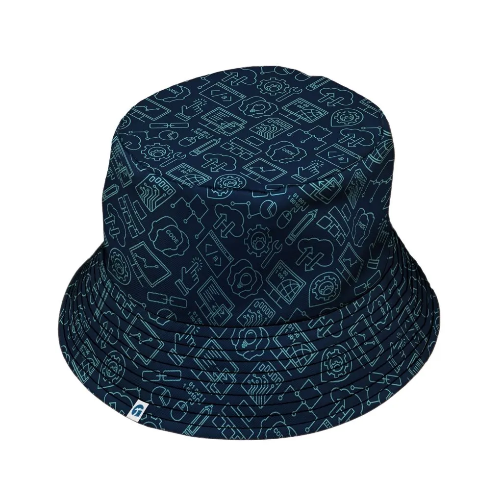 Computer Internet Technology Bucket Hat