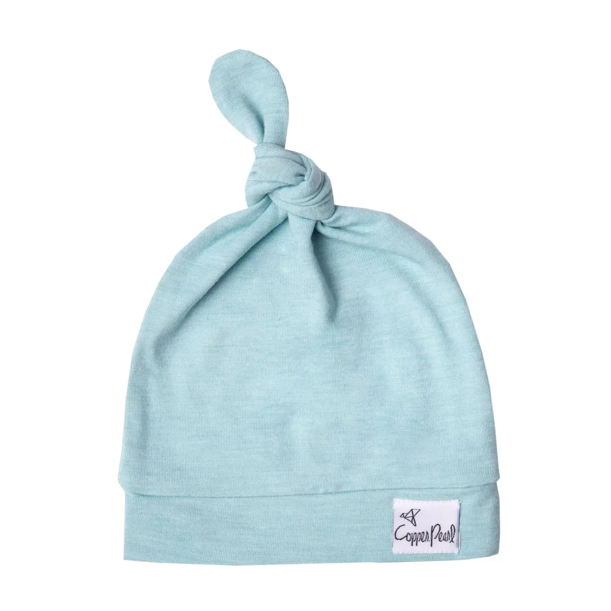 Copper Pearl Top Knot Hat - Sonny Pale Blue