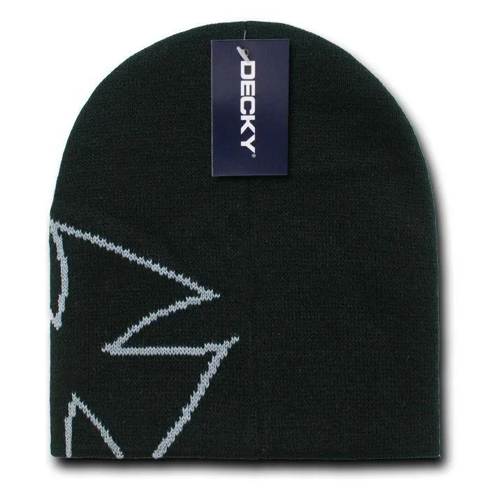 Decky Chopper Biker Iron Cross Logo Beanies Caps Hats Ski Skull Warm Winter