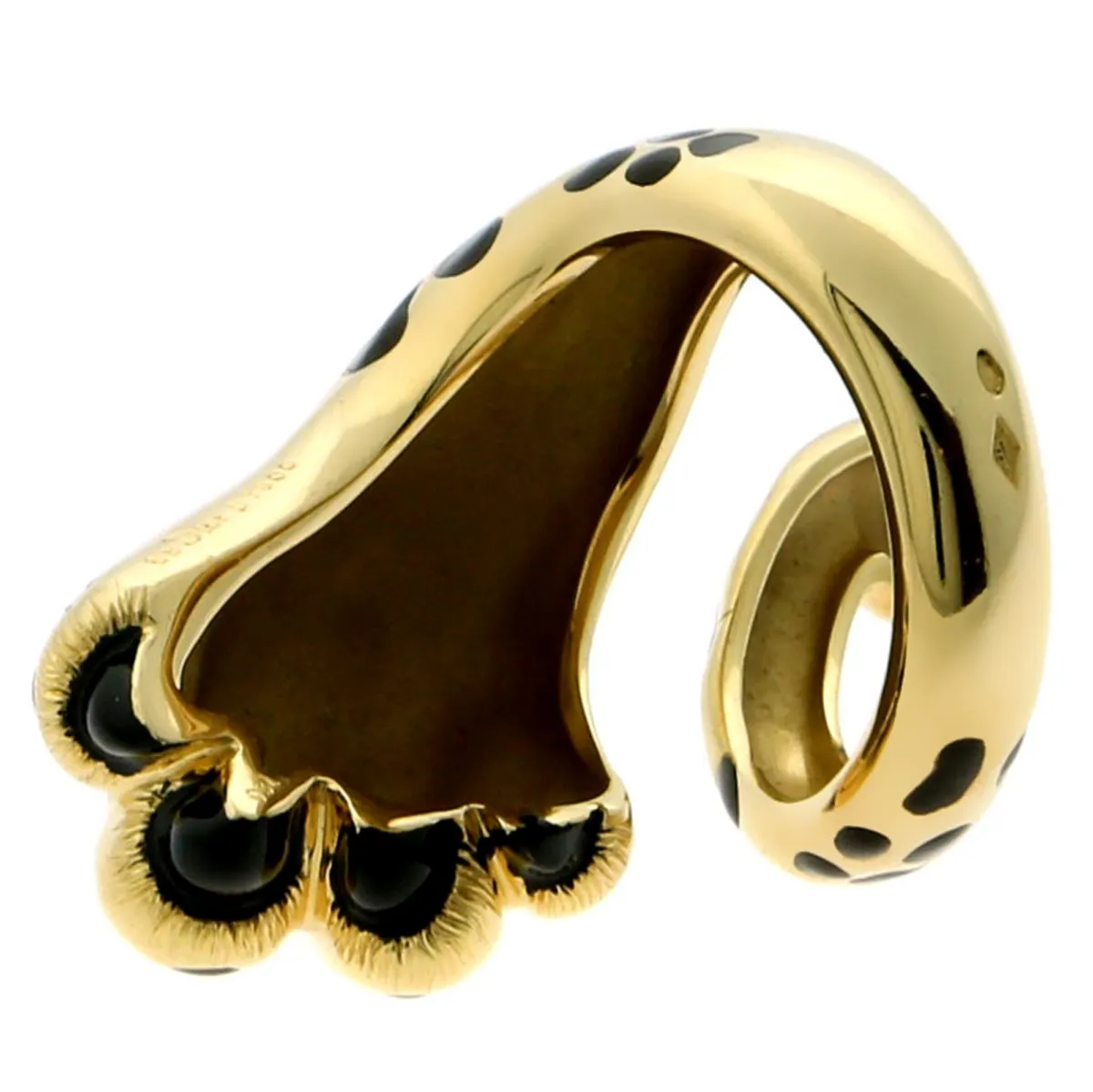 Dior Mitza Panther Gold Lacquer Ring