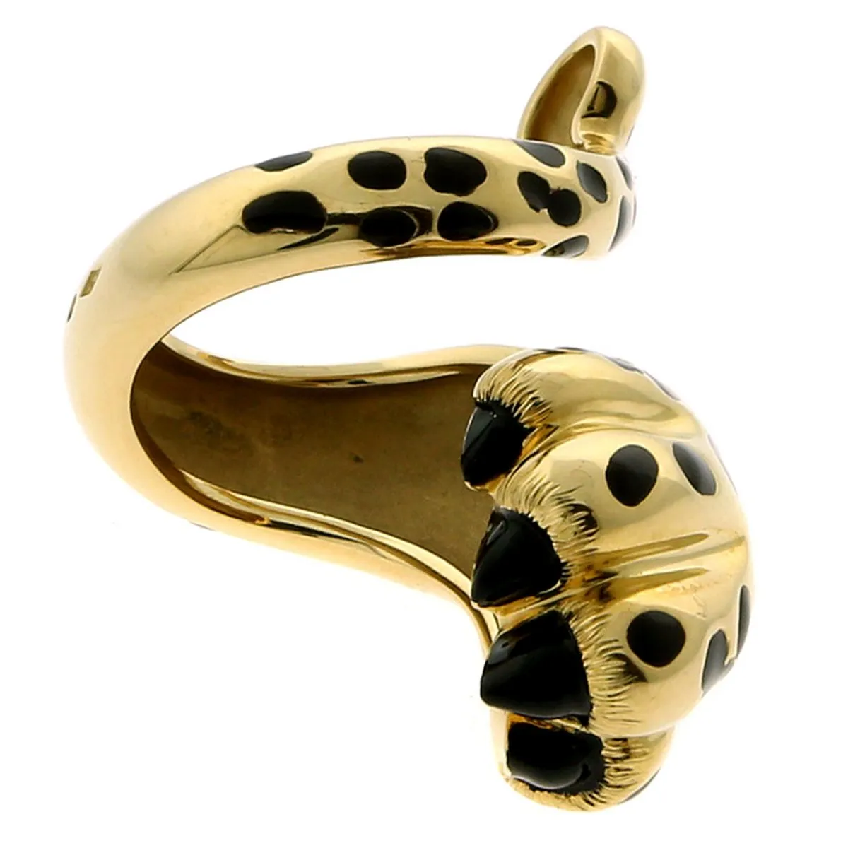 Dior Mitza Panther Gold Lacquer Ring