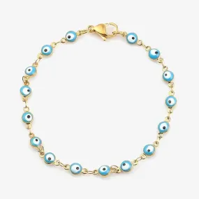 Evil Eye Enamel Bead Bracelet Jewelry For Women Men