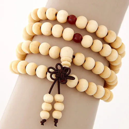 Fashion Wood Beads Buddha Bracelet Men Women Multilayer Bracelets & Bangles Pulseiras Pulseras Mujer Malas Tibet Jewelry