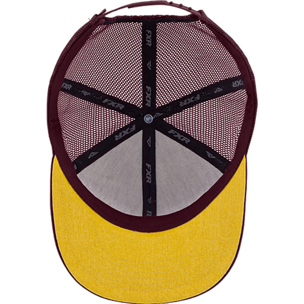 FXR Race Div Hat Merlot/Gold Purple