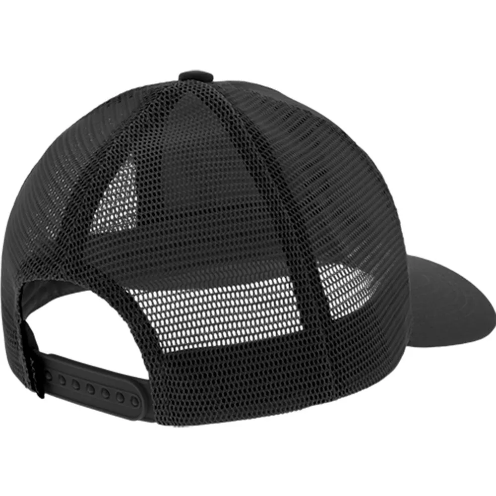 FXR  Race Div Hat Snap Back Trucker Flat Brim Cotton Black Stone