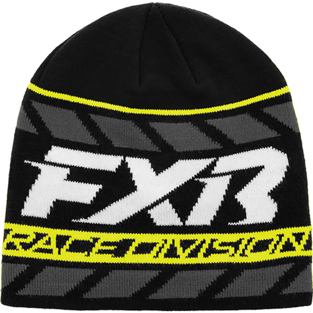 FXR Race Division Beanie Black/Hivis Yellow