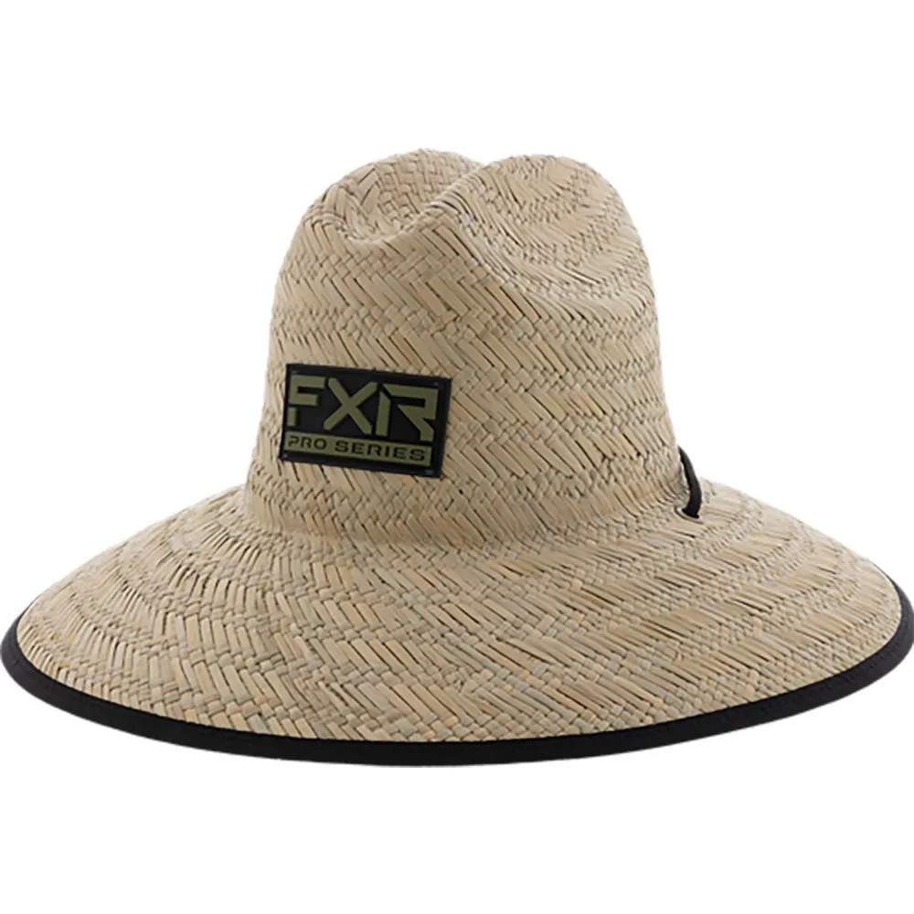 FXR  Shoreside Straw Hat Adjustable Chin Strap Full Printed Brim - Adult