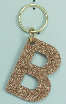 Glitter Letter Key Chain