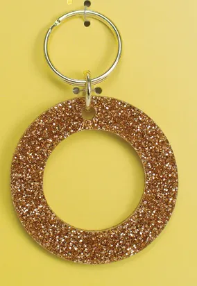 Glitter Letter Key Chain