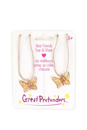 Great Pretenders Necklace - BFF Butterfly Share & Tear Necklaces