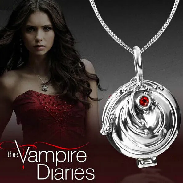 Hot Sale New fashion jewelry Vampire Diary Elena Vervain Box choker necklace for lovers' Pendant Necklaces