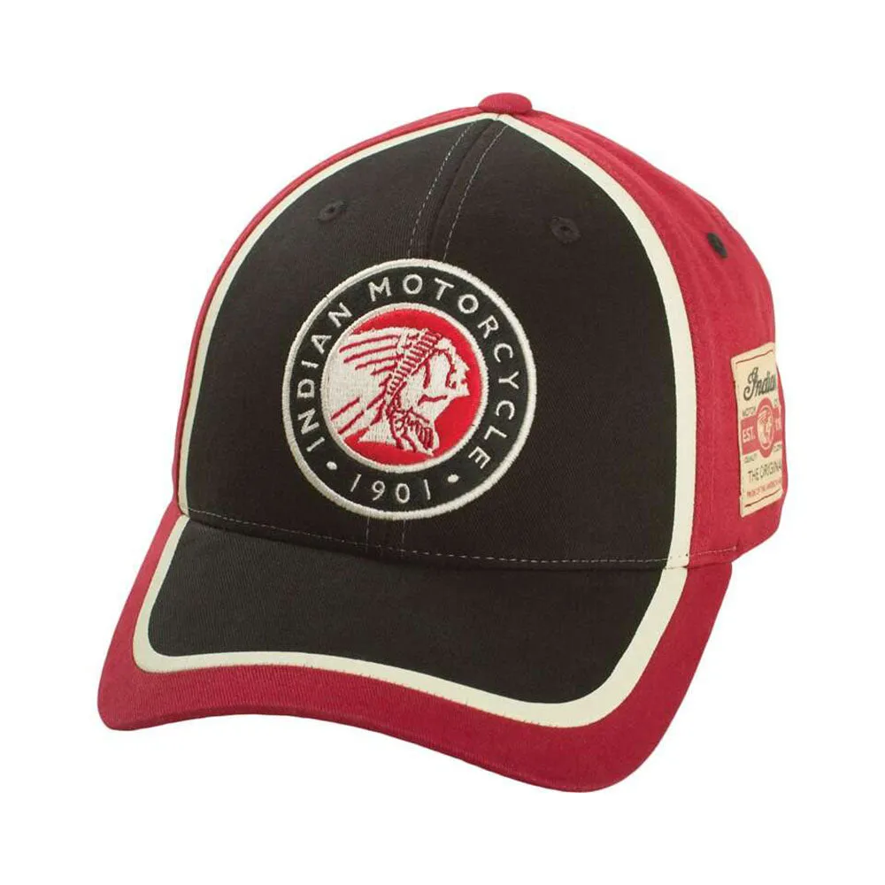 Indian Motorcycle 2863628 Polaris Circle Patch Hat Curved Bill Casual Embroidered Cap -