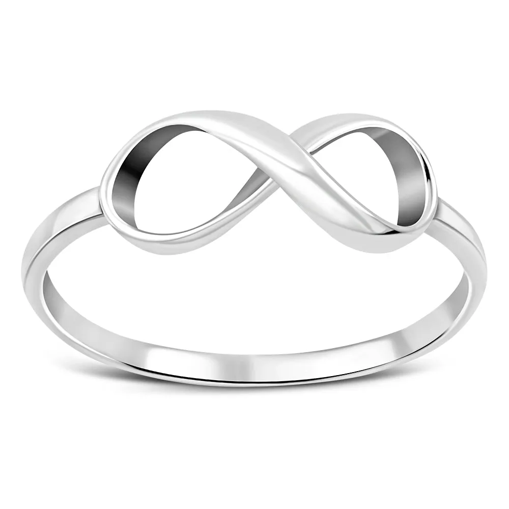 Infinity Knot Sterling Silver Ring