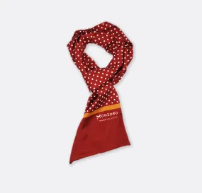 Maroon Mini Dot Polka - Silk Men Scarves