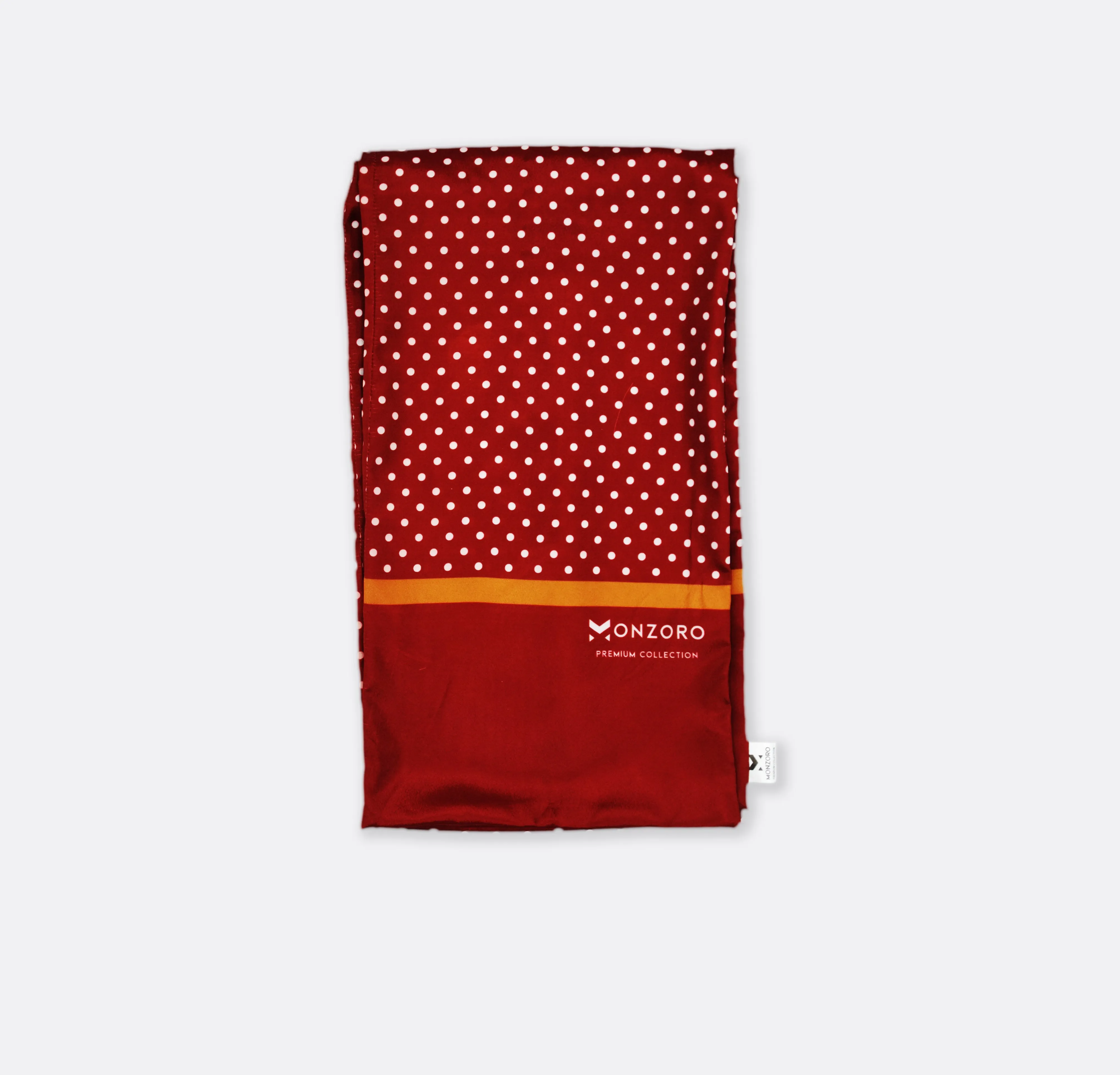 Maroon Mini Dot Polka - Silk Men Scarves