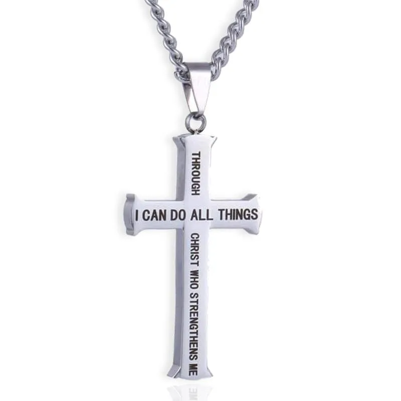 Men's Christian Necklace <br> I Can Do All Things