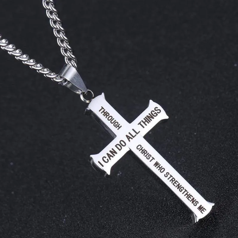 Men's Christian Necklace <br> I Can Do All Things