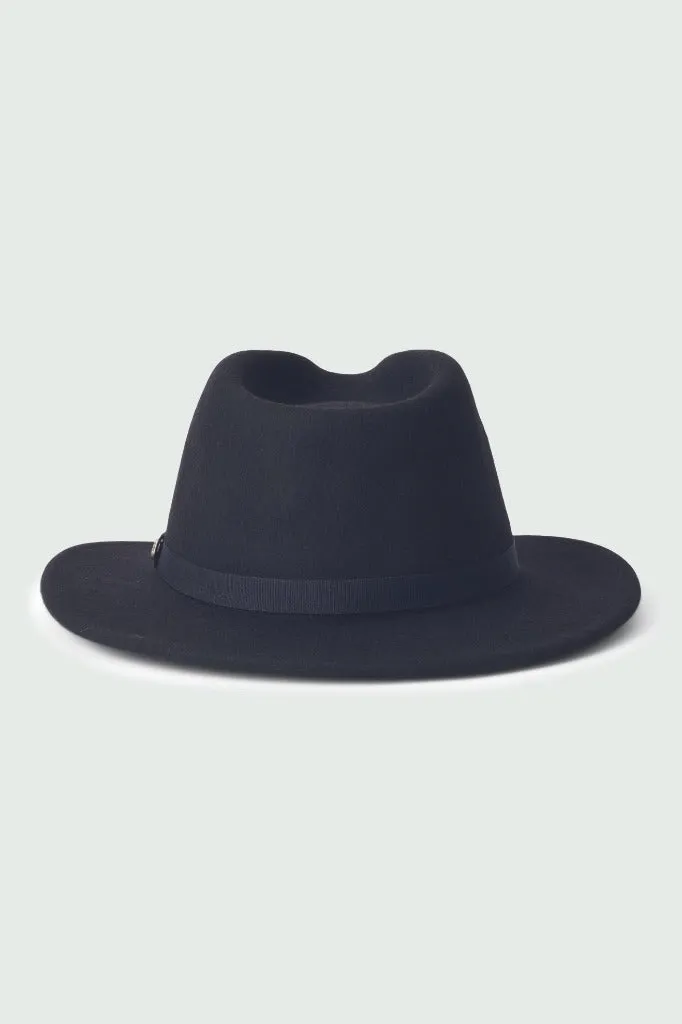 Messer Packable Fedora - Black / Black