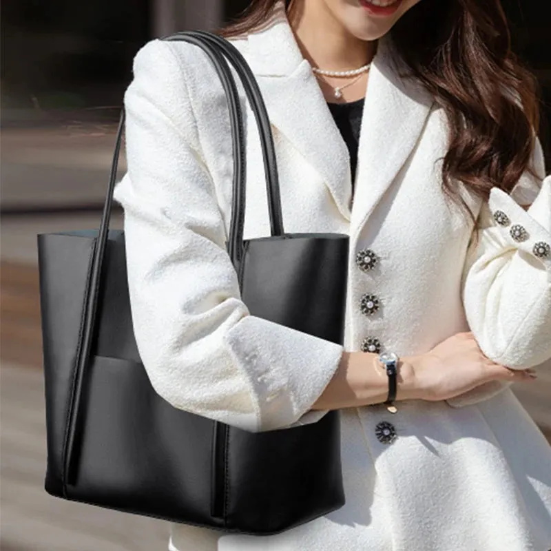 PU leather classic handbag