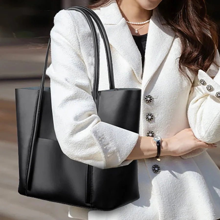 PU leather classic handbag