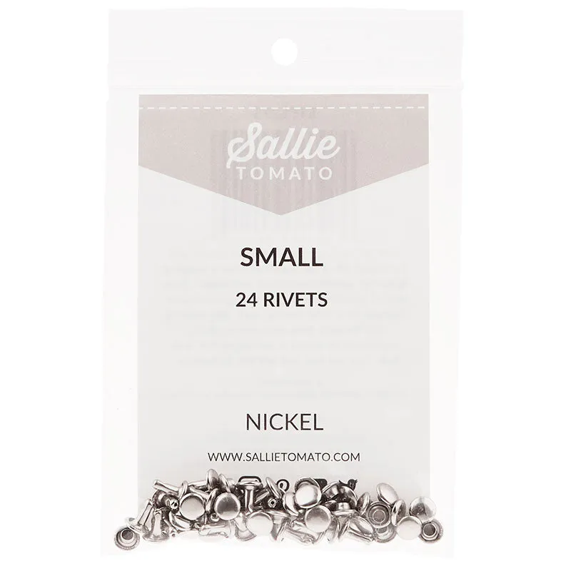 Sallie Tomato Small Rivets - Set of 24 6mm Nickel