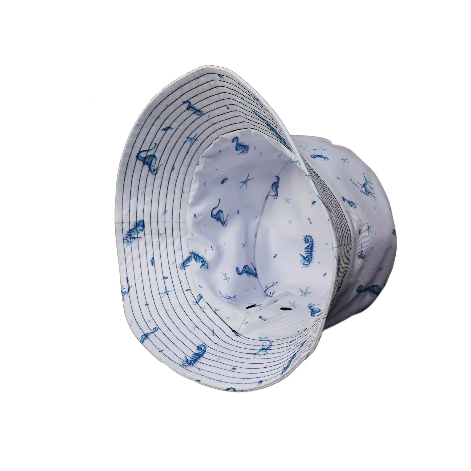 Seahorses Floating Bucket Hat