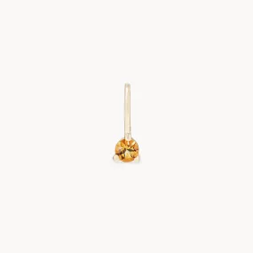 serendipity november birthstone charm - 10k yellow gold charm, citrine