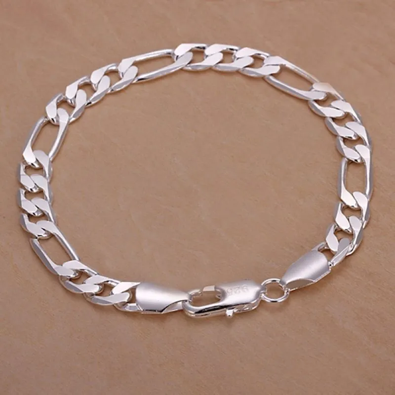 Silver Plated Statement Jewelry Jewelry Men's Twist Circle Bracelet