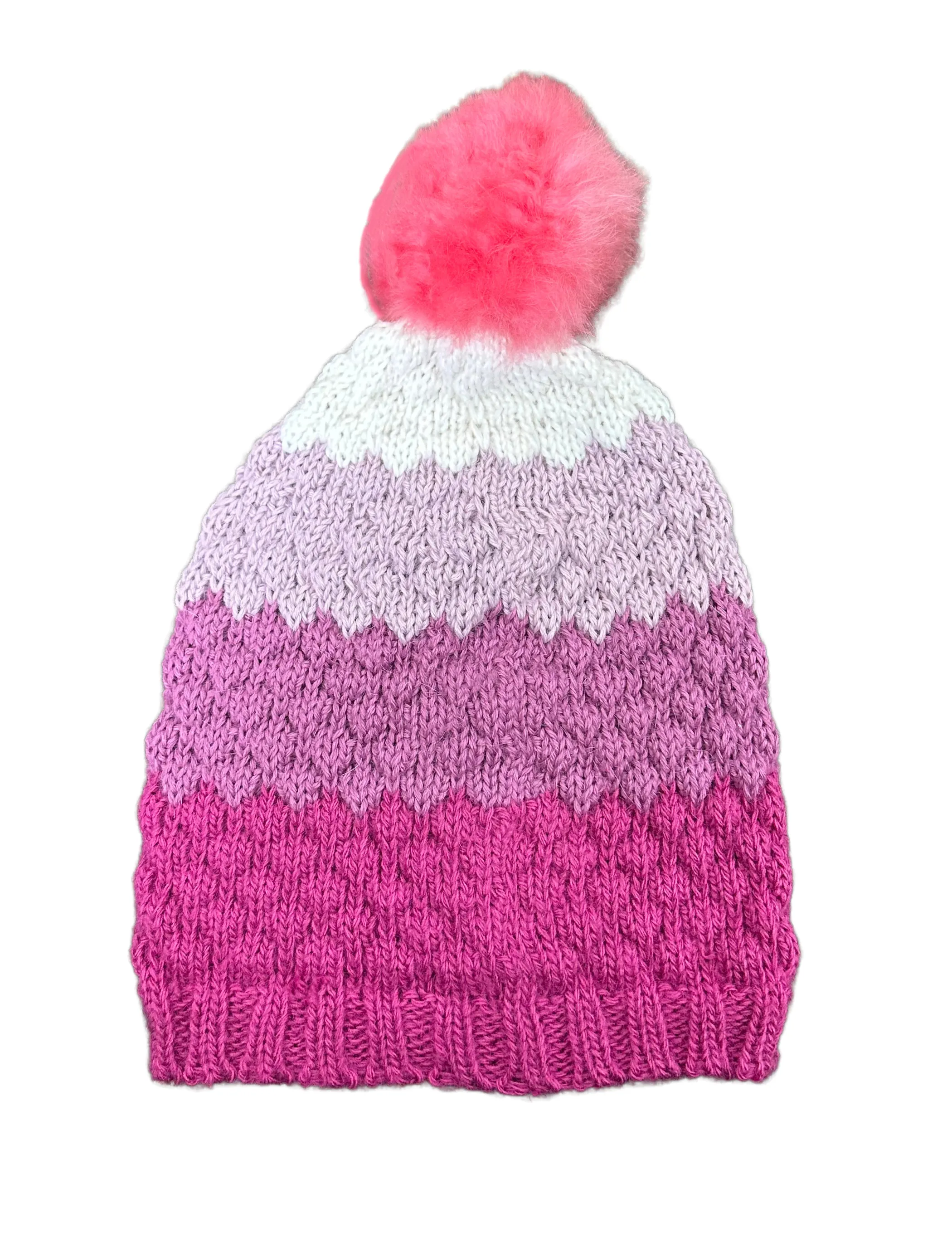 Striped Pom Beanies