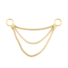 Tilum 14kt Yellow Gold Triple Box Chain - Price Per 1